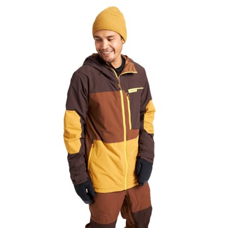 Burton Men's Peasy Jacket Men unlined ski jackets Brown L