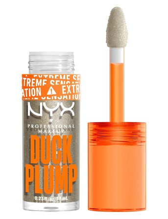 NYX Professional Makeup Nyx Professional Makeup Duck Plump Trickz Lip Lacquer 20 Quazy Silver 7 Ml - Nude - 7 ML