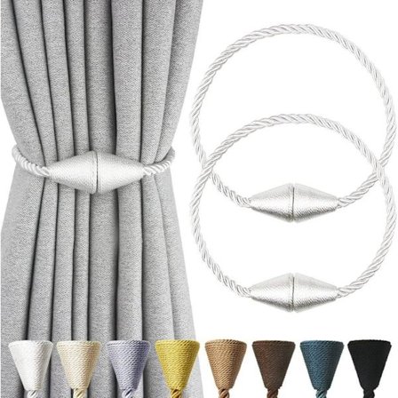 OBOSOE 2 kpl Magneettiset verhonpidikkeet – Verhosoljet verhojen sitomiseen ja koristeluun