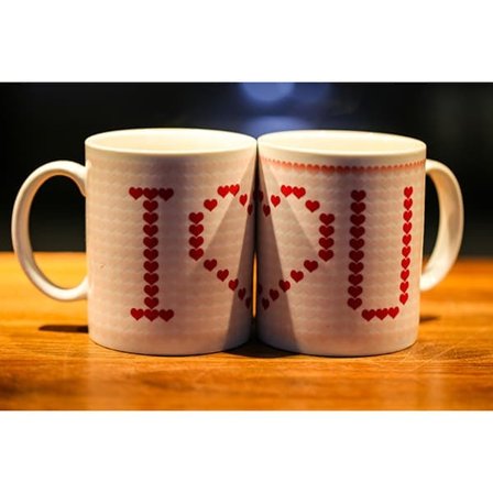 I LOVE YOU-mugg, Fotofärg—pa
