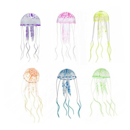 Kunstige silikone vandmænd ornamenter til dekorative akvarier