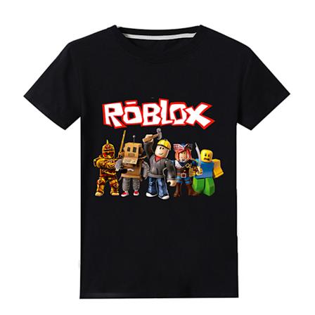ROBLOX Casual Barn Pojkar Gamer Kortærmet Sommer T-shirt Sort 140cm black