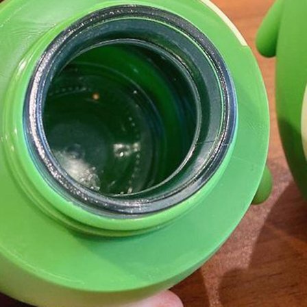 Tegneserie avocado glas dobbeltlags studenter enkel frisk skov sød bærbar vandkop