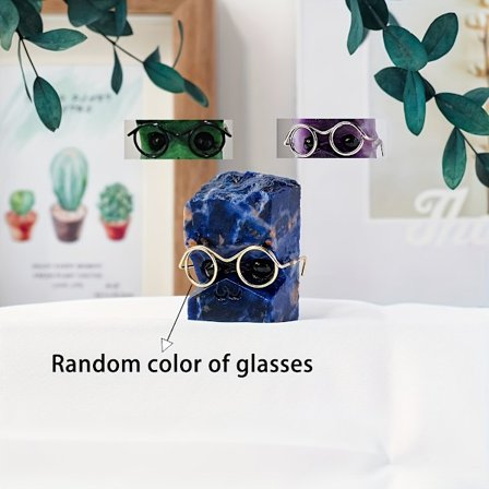 1 stk. Utskåret Kan Elske Briller Piggsvin Naturlig Råstein Feriegave Hjemmedekorasjon Ideell for Venner