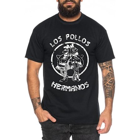 Used Look Los Pollos Heisenberg T-shirt herr Hermanos Bad Mr White Breaking -vuxen, 3xl