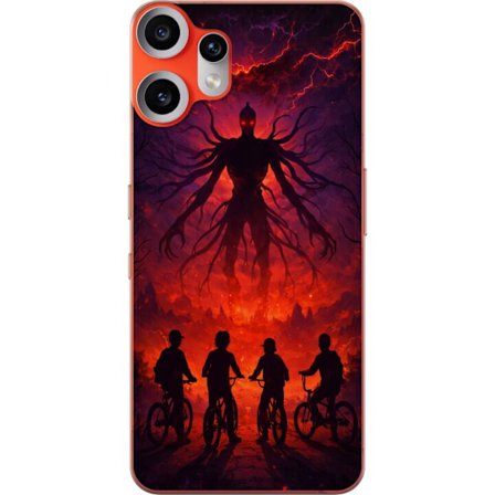 Kompatibelt Mobilskal till Nothing Nothing CMF Phone 2 Pro Mörk fantasyillustration inspirerad av Stranger Things med övernaturlig varelse, blixtar