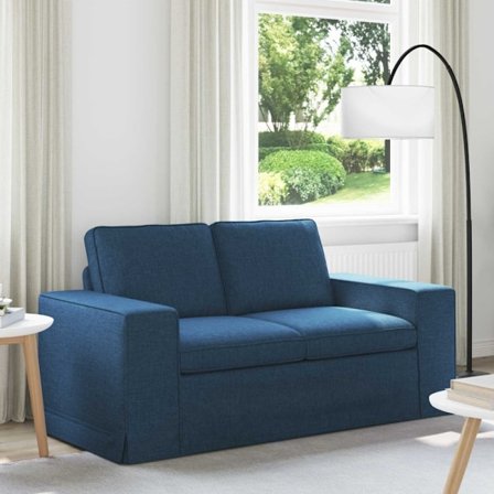 Soffa 120cm Blå Metall