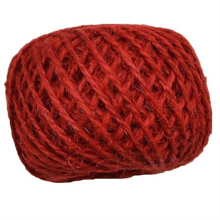 Grovt hamparep, Naturligt hamparep, Presentpapper, Jul- & Festtillbehör (Röd)