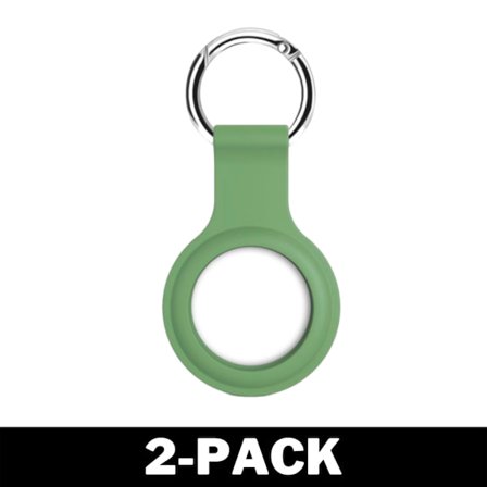 Airtag Apple Silikonikuori Avaimenperällä Vaaleanvihreä