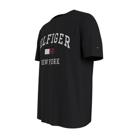 Tommy Hilfiger Modern Varsity Tee Black Sort, Herre T-shirts