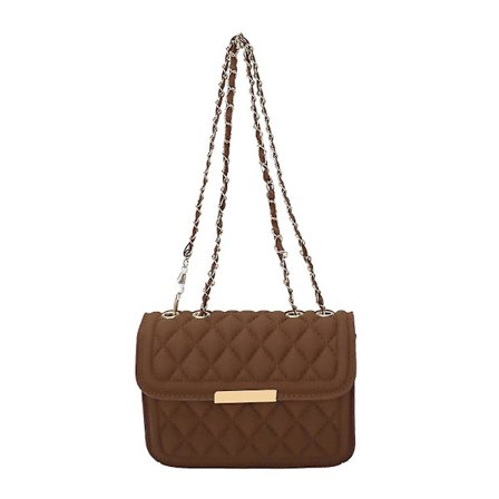 Crossbody-väska, trendig designer mini axelväska, telefonplånboksväska för kvinnor Mörk khaki