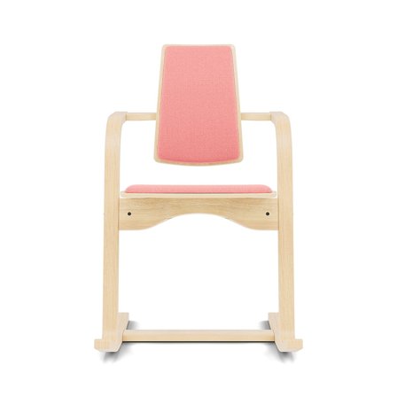 Varier Furniture Actulum - Pink Wool - Natural base