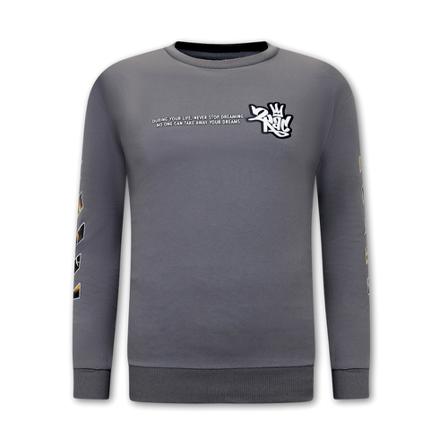 True Rise Tupac Shakur Tröjor Herr - Ks-91 - Gra grå, Herr, Herr, Storlek: 2XL