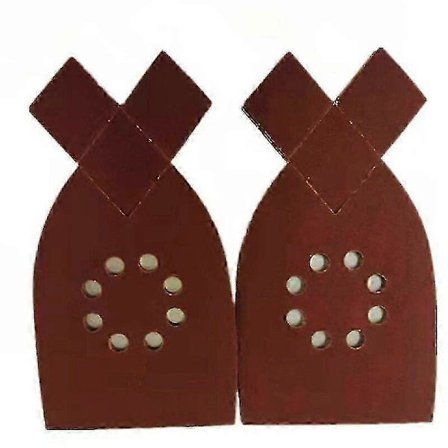 Paket med 50 sandpappersark för Black & Decker KA220G KA230 mus slipmaskin sandpapper korn 40, 60, 80, 100, 120