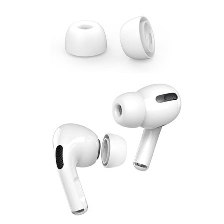 AHASTYLE AirPods Pro 1/2 Öronkuddar i Silikon Vit - Large