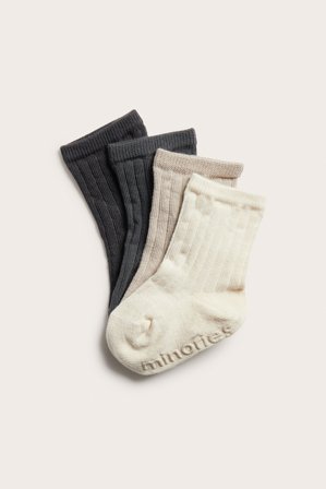 Kappahl | 4-pk. babysokker Beige 19/22 | Beige