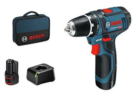 BOSCH BATTERIDRILL GSR 12V 2X2AH