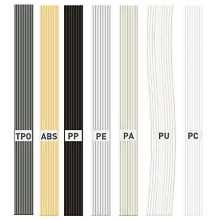 56 stk Plast Sveisepinner, 7 Typer Abs Pp Pu Pe Pa Pc Tpo 13 Tommer Plast Sveisepinne For Bil Bumper