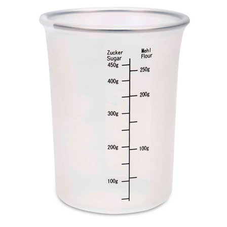 Städter Silikon målebeger, 500 ml' - 'Transparent