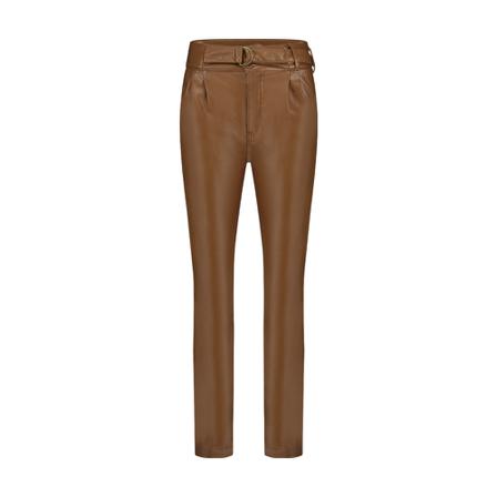 Florez, Leather Trousers Bruin, Dames, Maat:W32