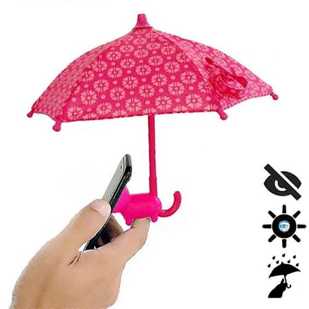 Telefon Paraply Sugpropp Ställ - Universal Justerbar Piggy Telefon Ställ Solskydd, Solskyddsskydd, Solskydd med Sugproppsfäste Telefonhållare
