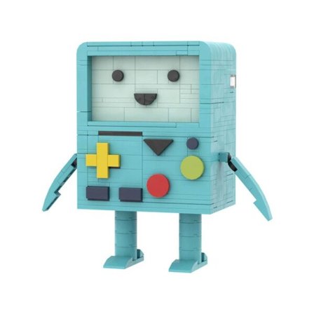 BMO Spel Konsol Dekryptering Box Äventyr Tidsanpassad Bygga Blockar Finn Jake Figur Robot Brickheadz