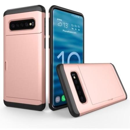 Hybrid skyddsskal för Samsung Galaxy S10 Plus - Roséguld Guld