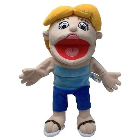 Jeffy hånddukke tegneserie blød plyslegetøj, cosplay dukke dukke spil til børn gave Jeffy Mom 40cm