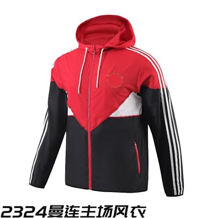 Mub- Fotball Treningsjakke Fall Langarmet 2324 Manchester United hjemmetrenchcoat