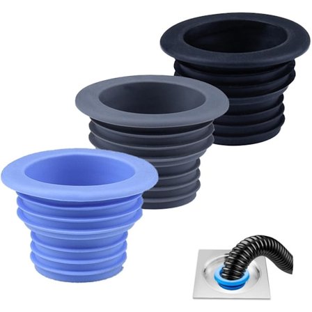 3-pakning, universell silikonbadekarplugg erstatning, anti-tette slukstopper, dusj, badekar, vaskavløp, kjøkken- og baderomstilbehør