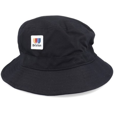 Brixton - Schwarz bucket Hut - Alton Packable Black Bucket @ Hatstore