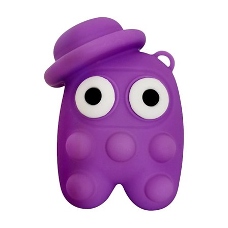 Silikon Greppboll Avlastning Bubbla Musik Fingertopp Vent Leksaker Pedagogiska Leksaker Avlastning Leksaker Presenter (Lila)