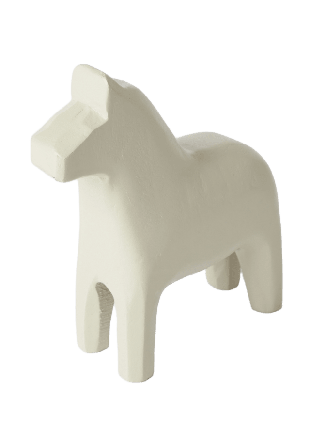 Åhléns Home Dekorationshäst 10 cm Inredningsdetaljer Beige ONESIZE