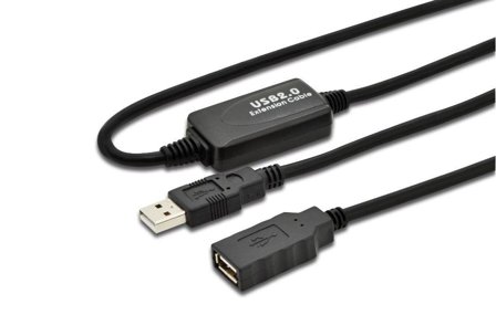 MicroConnect USB-forlengelseskabel - USB til USB - 20 m