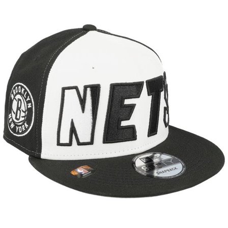 New Era - NBA Vit snapback Keps - Brooklyn Nets 9FIFTY NBA 23 Back Half White/Black Snapback @ Hatstore