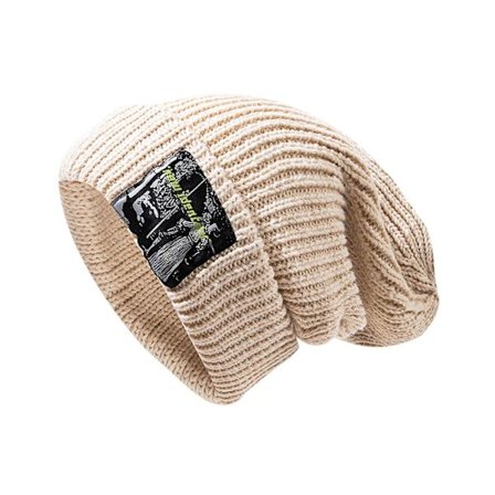Niche-kludmærkning strikket hue varm beanie hue all-match til gadeskydning