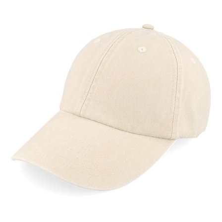 Beechfield - Beige unconstructed Keps - Vintage Washed Sand Dad Cap @ Hatstore