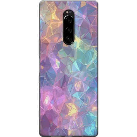 Kompatibelt Mobildeksel til Sony Xperia 1 Prismatiskt mönster