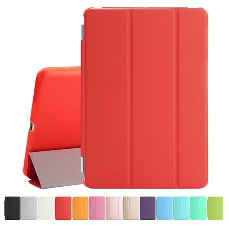 Älykäs suojakotelo PU-nahasta, magneettinen ohut suojus iPad Mini 1 2 3:lle, punainen