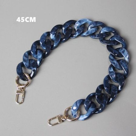 Akryl Resin Veske Kjede Skulderveske Stropper 45CM BLÅ 45CM BLÅ 45cm blue_YF