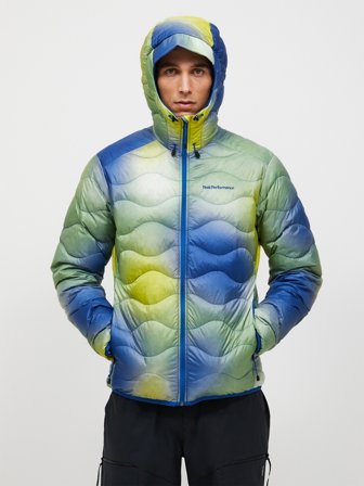 Peak Performance - Helium AOP Down Hood Jacket Men