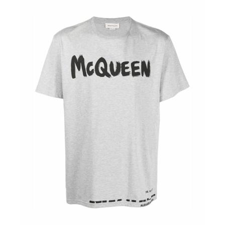 Alexander McQueen T-Shirts Grå, Herre