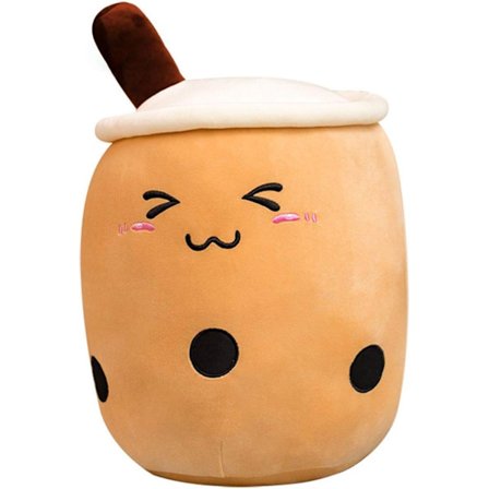 9,5 tum Boba Tea Plysch Mini Kawaii Plysch Leksak Söta Bubble Milk Tea Squishy Mjuk Fylld Plysch Kudde för Barn Pojkar Flickor Födelsedagspresenter(
