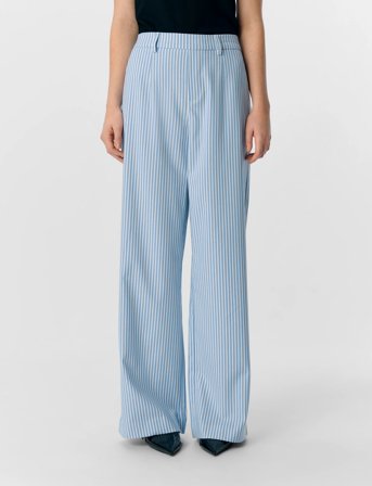 Object Objlisa Wide Pant Aop Noos - Blue - 38