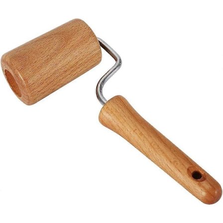 Kagerulle og pizzarulle med håndtag, non-stick bagekøkkenredskaber, pizzatærte dejrulle (Style 4)