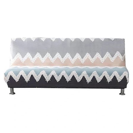 Sofaovertræk uden armlæn, strækbart sofaovertræk til 2-personers og 3-personers sovesofa uden armlæn