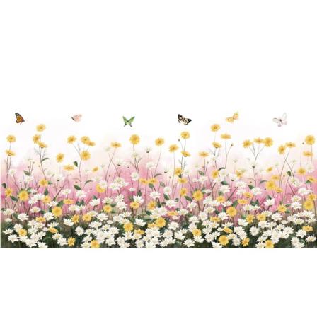 Et sett med veggklistremerker små blomster sommerfugler veggklistremerker wa