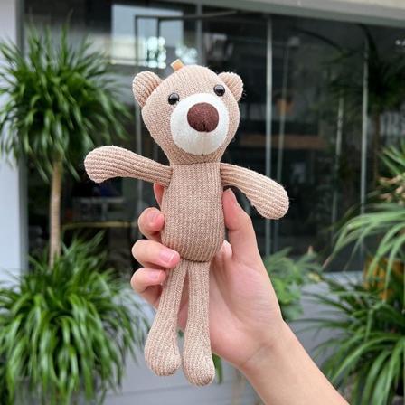 2st bedårande björnplysch hundtuggleksak - perfekt för små medelstora hundar