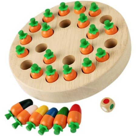 Minnesspel i trä, spel för barn