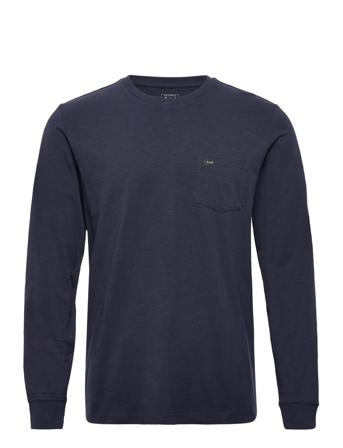 Ls Pocket Tee Navy Lee Jeans